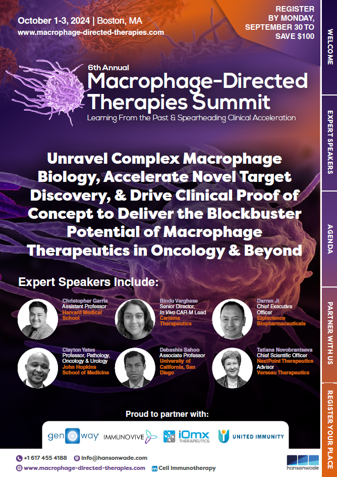 Full Event Guide - 6th Macrophage-Directed Therapies Summit